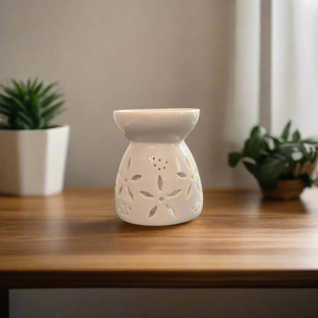 ๐ธ Ceramic Floral Wax Warmer