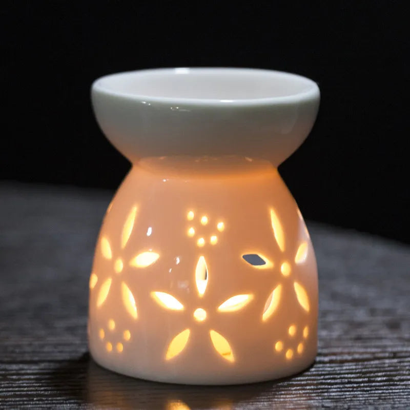 ๐ธ Ceramic Floral Wax Warmer