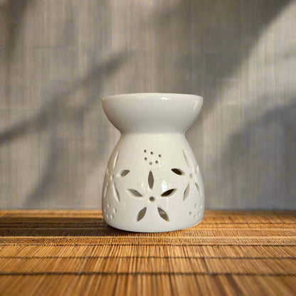 🌸 Ceramic Floral Wax Warmer