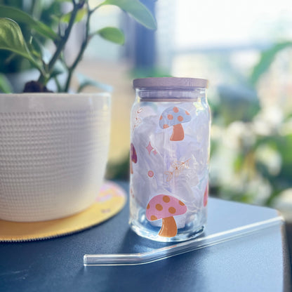 🍄 Mushroom Glass Cup