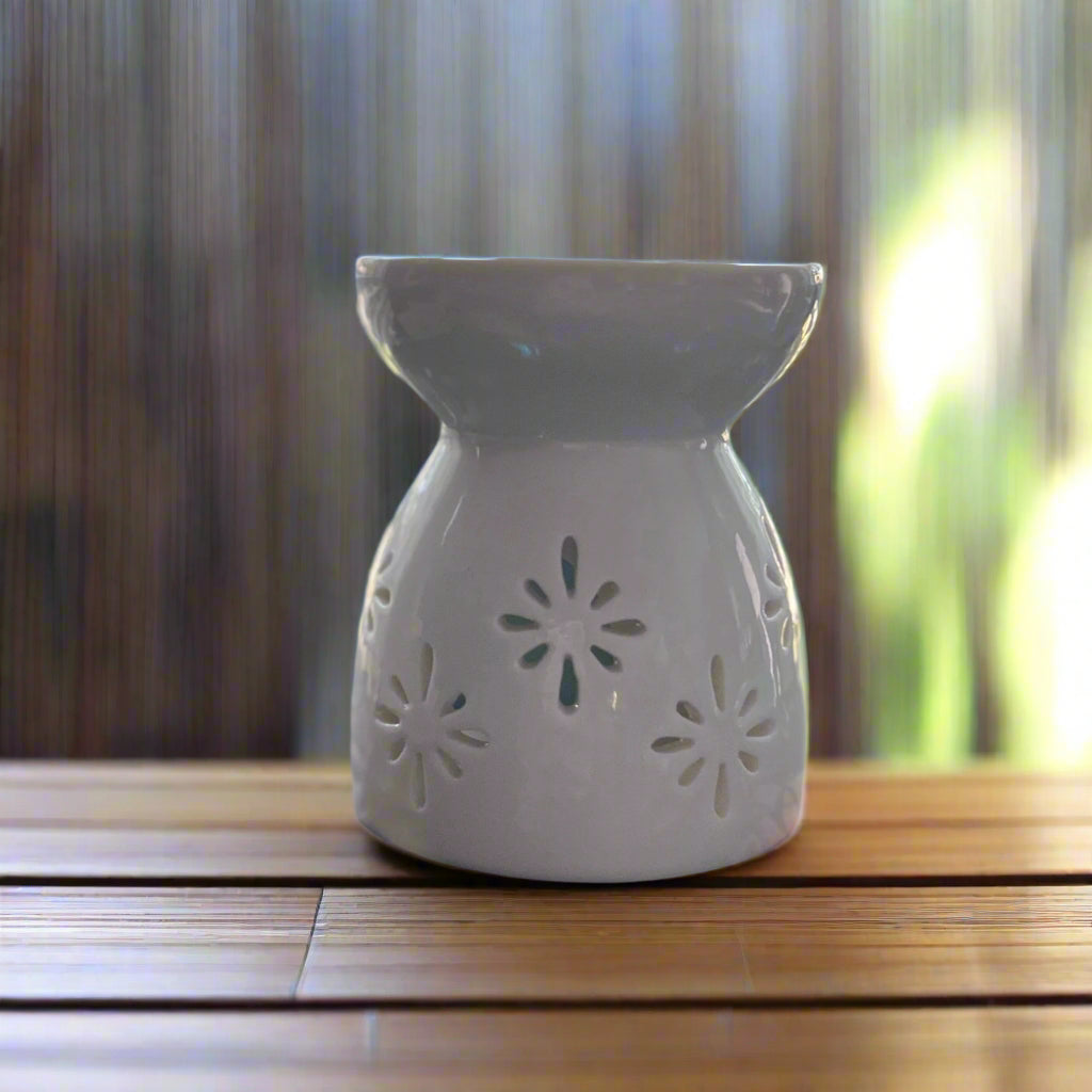 🌸 Ceramic Floral Wax Warmer