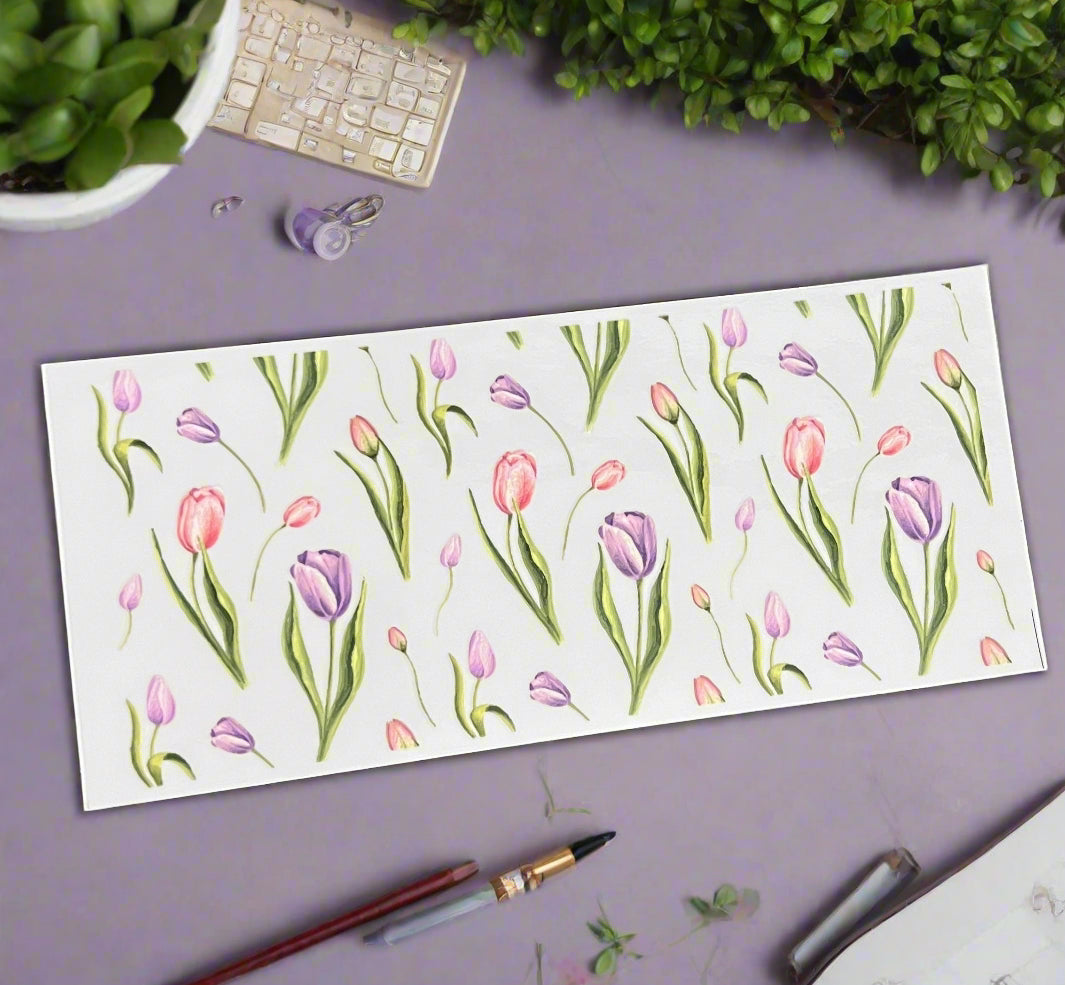 🌷✨ Tulip Bloom Glass Cup