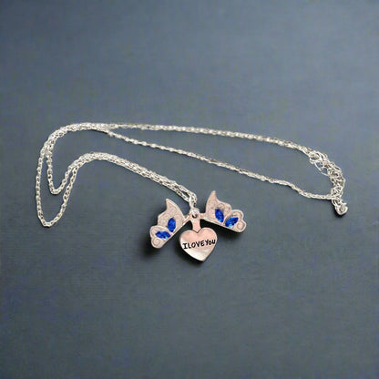 🦋✨ Butterfly Love Pendant Necklace