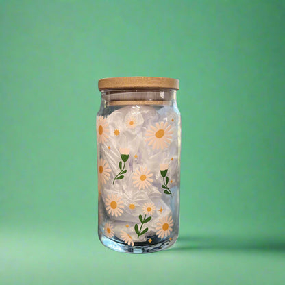 🌼✨ Daisy Breeze Glass Cup